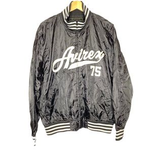 Avirex Japan 75th Div Men’s Lined Full Zip Baseball Bomber Jacket